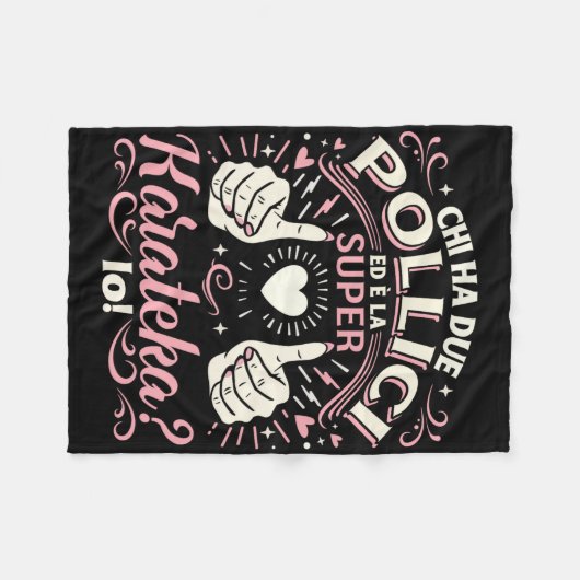 Super Karateka - Regalo Karate Ragazza Karate Donn Fleece Deken (Voorkant (Horizontaal))