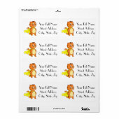 Super Kat Cartoon Etiket (Full Sheet)