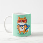 Super Kat Held Cute Cartoon Mok (Links)
