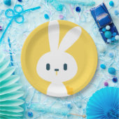 Super Kawaii Cute Easter Bunny. Papieren Bordje (Feest)