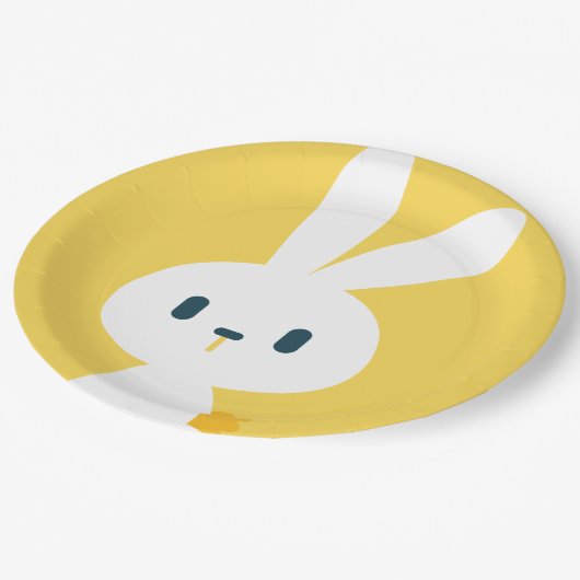Super Kawaii Cute Easter Bunny. Papieren Bordje (Gekanteld)