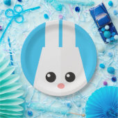 Super Kawaii Cute Easter Bunny. Papieren Bordje (Feest)