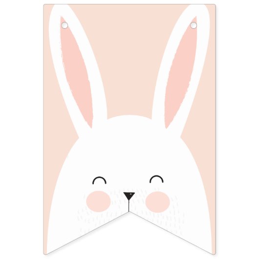 Super Kawaii Cute Easter Bunny. Vlaggetjes (Eerste vlag)