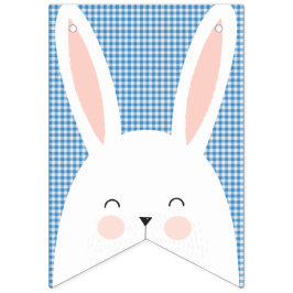 Super Kawaii Cute Easter Bunny. Vlaggetjes