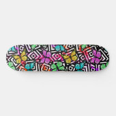 Super Kawaii Rainbow Splash Butterfly Squares Persoonlijk Skateboard (Horizontaal)