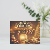 Super Kerstmis Briefkaart (Staand voorkant)