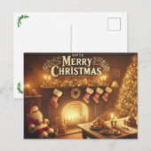 Super Kerstmis Briefkaart (Voorkant / Achterkant)