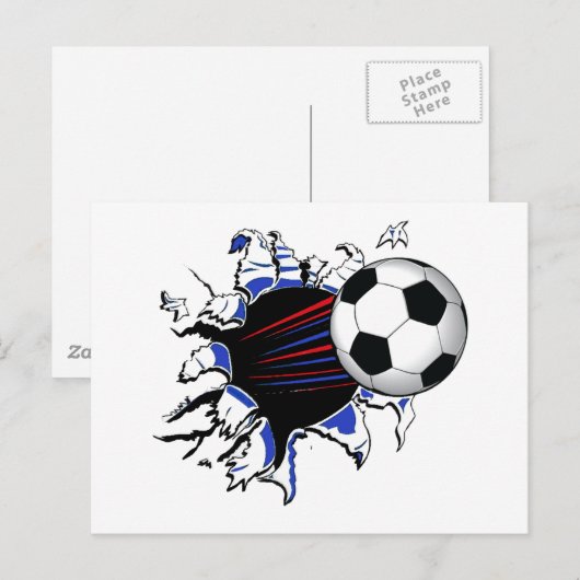 SUPER KICK SOCCER BRIEFKAART (Voorkant / Achterkant)