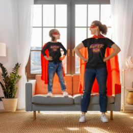 Super Kid Graffiti-Geïnspireerde Matchende T-shirt