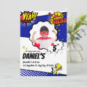 Super Kids Verjaardag Extravaganza Feest bros Kaart (Staand voorkant)