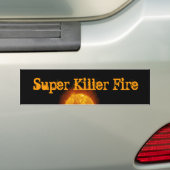 SUPER KILLER FIRE logo sticker (Op auto)