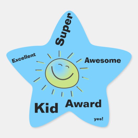 Super Kind Award Stickers (Voorkant)