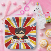 Super Kind Boy's Superheld Thema Party Papieren Bordje (Feest)