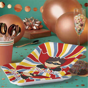 Super Kind Boy's Superheld Thema Party Papieren Bordje