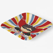 Super Kind Boy's Superheld Thema Party Papieren Bordje (Gebogen)