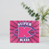 Super Kind Girls Briefkaart (Staand voorkant)