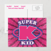Super Kind Girls Briefkaart (Voorkant / Achterkant)