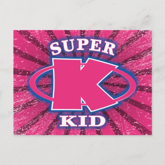 Super Kind Girls Briefkaart (Voorkant)