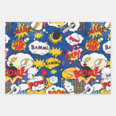 Super Kind, Schattige strippatroon Inpakpapier Vel (Voorkant 3)