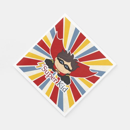 Super Kind Superheld Themd Boy's Party Servet (Hoek)