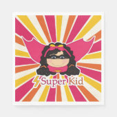 Super Kind Superheld Theme Girl's Party Servet (Voorkant)
