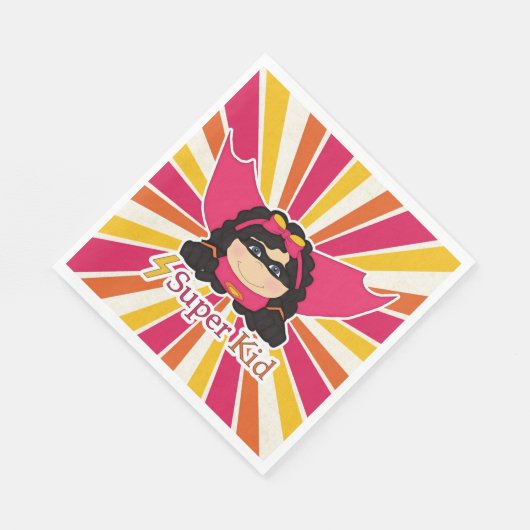 Super Kind Superheld Theme Girl's Party Servet (Hoek)