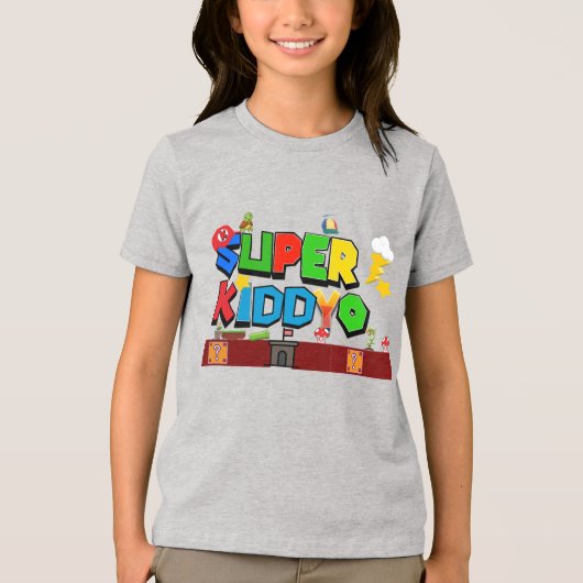 Super Kinder Tri-Blend Shirt (Voorkant)