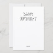 Super Kitties Birthday Invitation Template: Girl Feestdagenkaart (Achterkant)