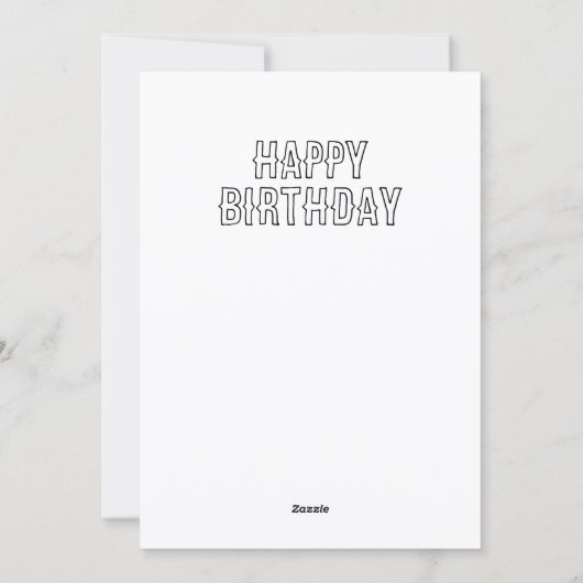 Super Kitties Birthday Invitation Template: Girl Feestdagenkaart (Achterkant)