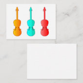 Super kleurrijke violen trio Flat Note Kaart Notitiekaartje (Voorkant / Achterkant)