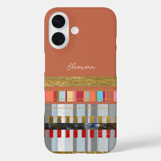 Super koele kleurstrepen Case-Mate iPhone case (Achterkant)