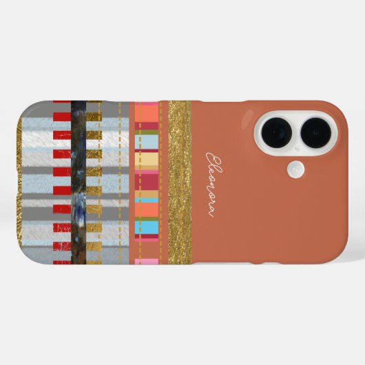 Super koele kleurstrepen Case-Mate iPhone case (Achterkant (horizontaal))