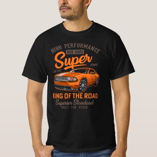 Super koning van de weg t-shirt (Voorkant)