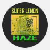 SUPER LEMON HAZE RONDE STICKER (Voorkant)