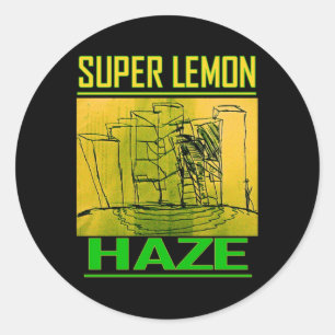 SUPER LEMON HAZE RONDE STICKER