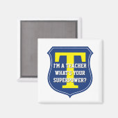 Super leraar magneet | Wat is jouw superkracht? (Voorkant / Achterkant)