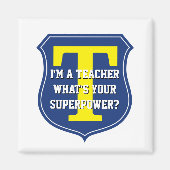 Super leraar magneet | Wat is jouw superkracht? (Voorkant)