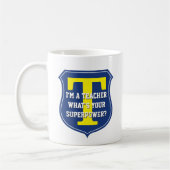 Super leraarsmok | wat uw grootmacht is? koffiemok (Links)