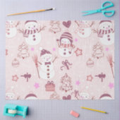 Super leuk en moderne sneeuwpoppen Kerstmis Tissuepapier (Craft)