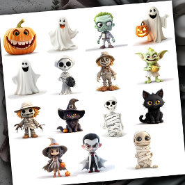 Super leuk spook Halloween Sticker