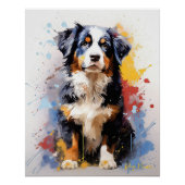Super Leuke Berner Berghond Puppy 005 - Xeno L Perfect Poster (Voorkant)