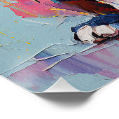 Super Leuke Boston Terrier Hond Puppy 004 - Xeno L Perfect Poster (Hoek)