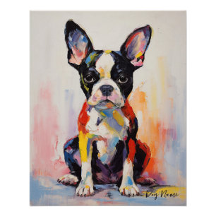Super Leuke Boston Terrier Hond Puppy 005 - Xeno L Perfect Poster