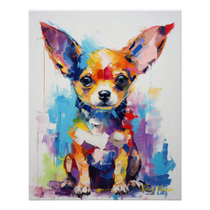 Super Leuke Chihuahua Hond Puppy 001 - Xeno Lucilf Perfect Poster