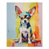 Super Leuke Chihuahua Hond Puppy 002 - Xeno Lucilf Perfect Poster (Voorkant)