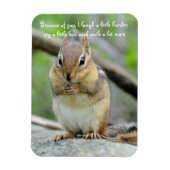 Super Leuke Chipmunk Vriendschap Quote Magneet (Verticaal)