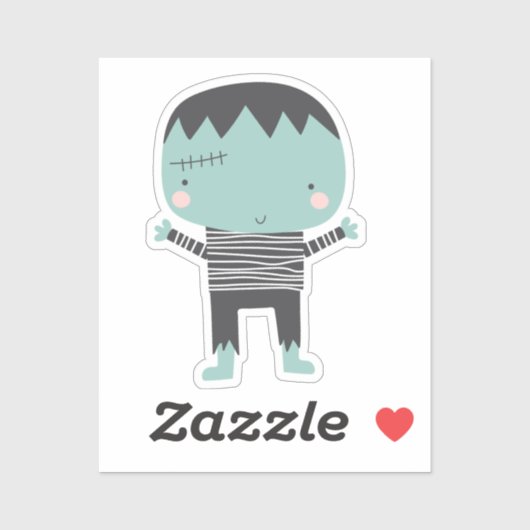 Super leuke Frankenstein Sticker (Vel)