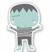 Super leuke Frankenstein Sticker (Voorkant)