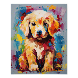 Super Leuke Gouden Retriever Hond Puppy 001 - Xeno Perfect Poster