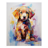 Super Leuke Gouden Retriever Hond Puppy 004 - Xeno Perfect Poster (Voorkant)